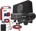 Compact 5-ch Amp with 10 Slim Vented Loaded Enclosure, 6.5 2-Way Speakers, Amp Remote, DSR1, Wiring Kit Bundle W45276