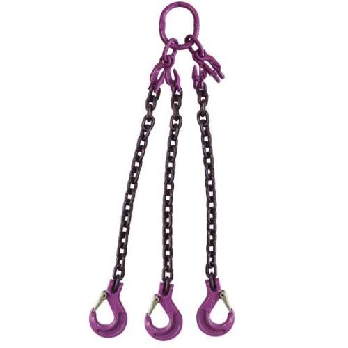 9/32x22 x 20& Adjustable 3 Leg Chain Sling with Sling Hooks Grade 10 X284605