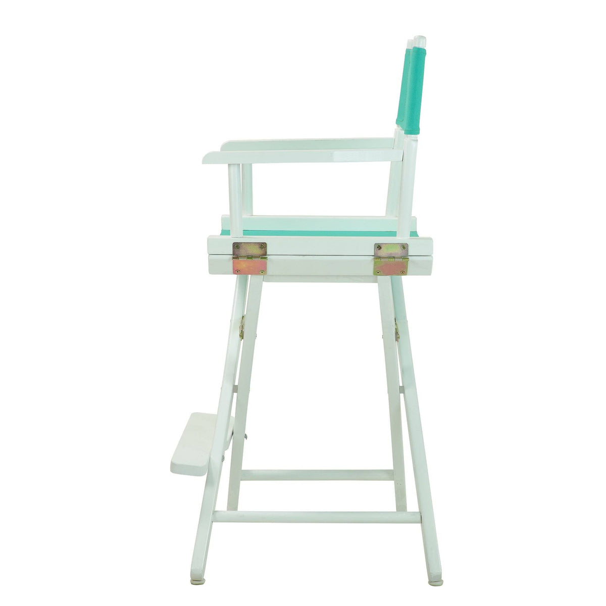 White Frame Hunter Green Canvas Director's Chair C6840