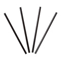 Black Unwrapped Straws, Case of 12,000 D9324