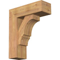 7 1/2x22W x 22x22D x 26x22H Smooth Bracket with Offset Brace, Western Red Cedar M470