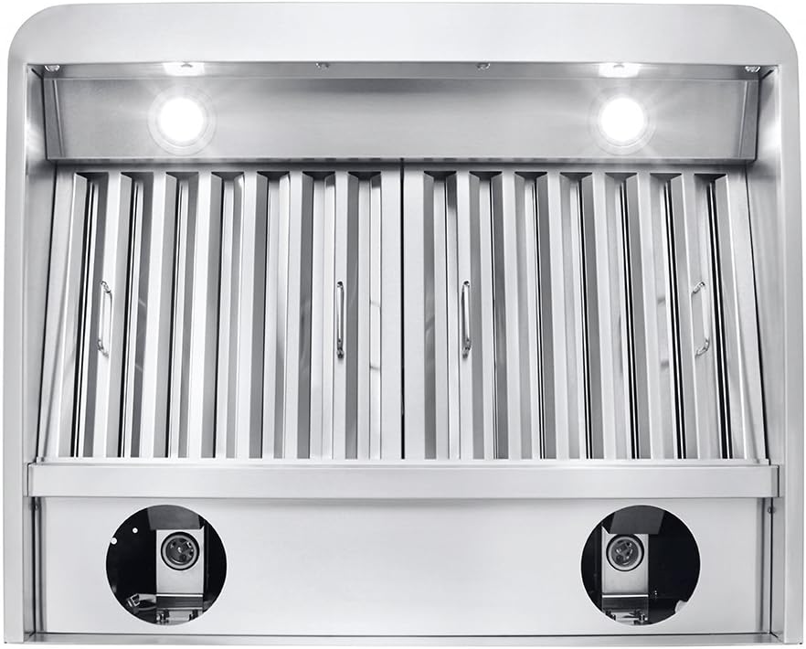 Stainless Wall Range Hood, 1000 Max CFM, 4 Speed, 30 36 42 48 54 60 inch W7555