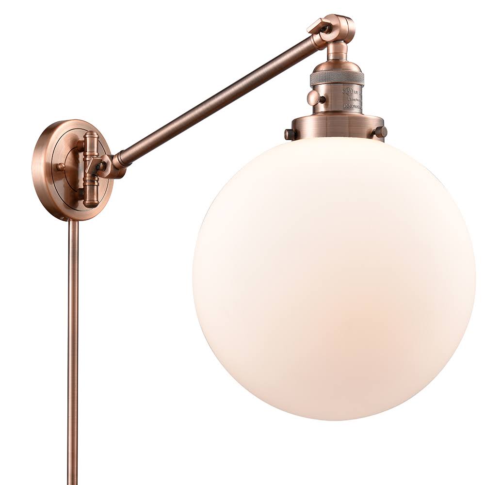 Brushed Satin Nickel Swing Arm Lamp G8654