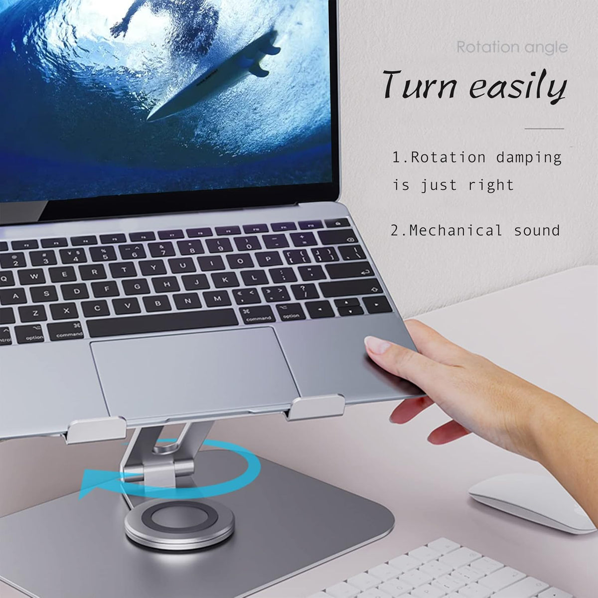 Silver Grey Aluminum Alloy Laptop Stand, Pack of 2 U87413