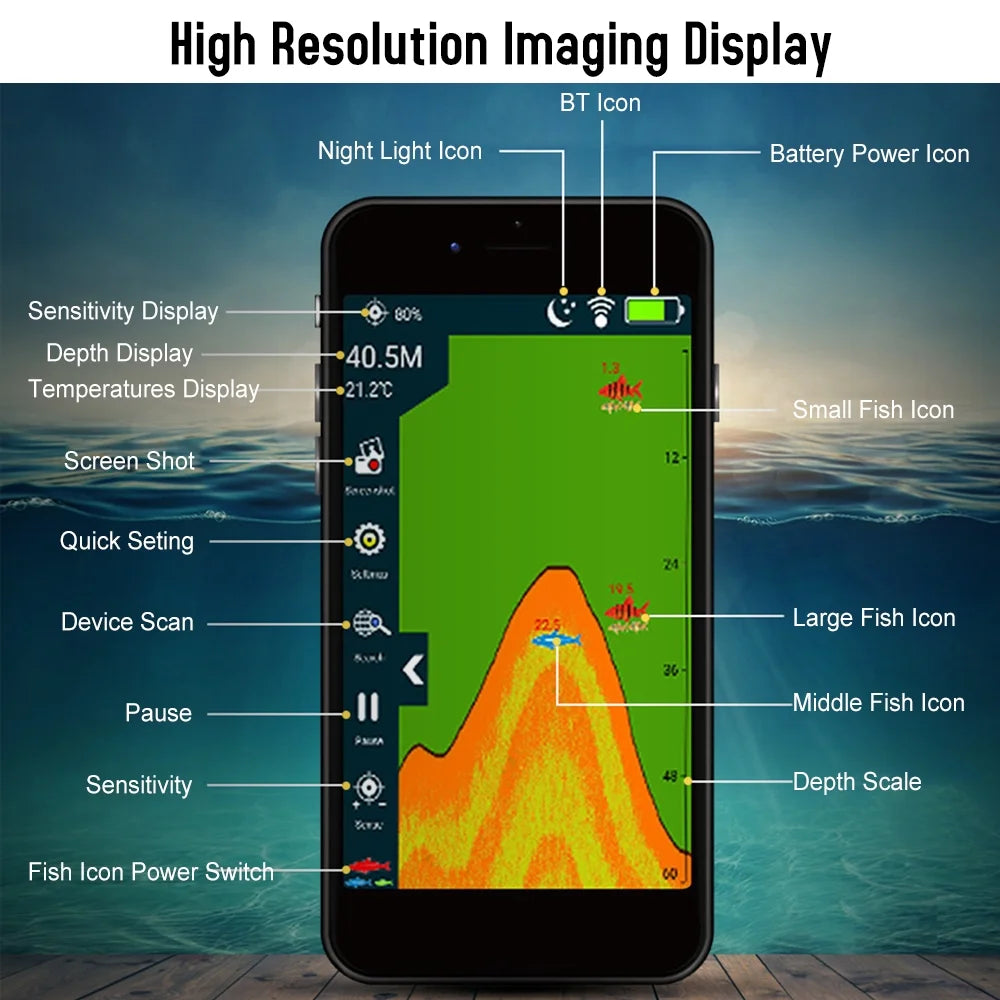 Portable Fish Finder with APP H20646