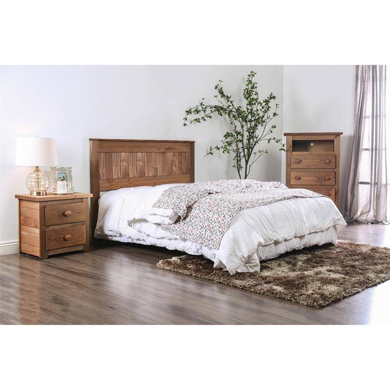 King Panel Headboard in Mahogany I827948