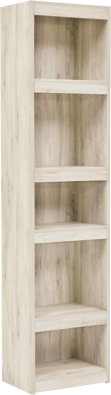 Rustic Pier Bookcase with 3 Adjustable Shelves, Gray Pine E217