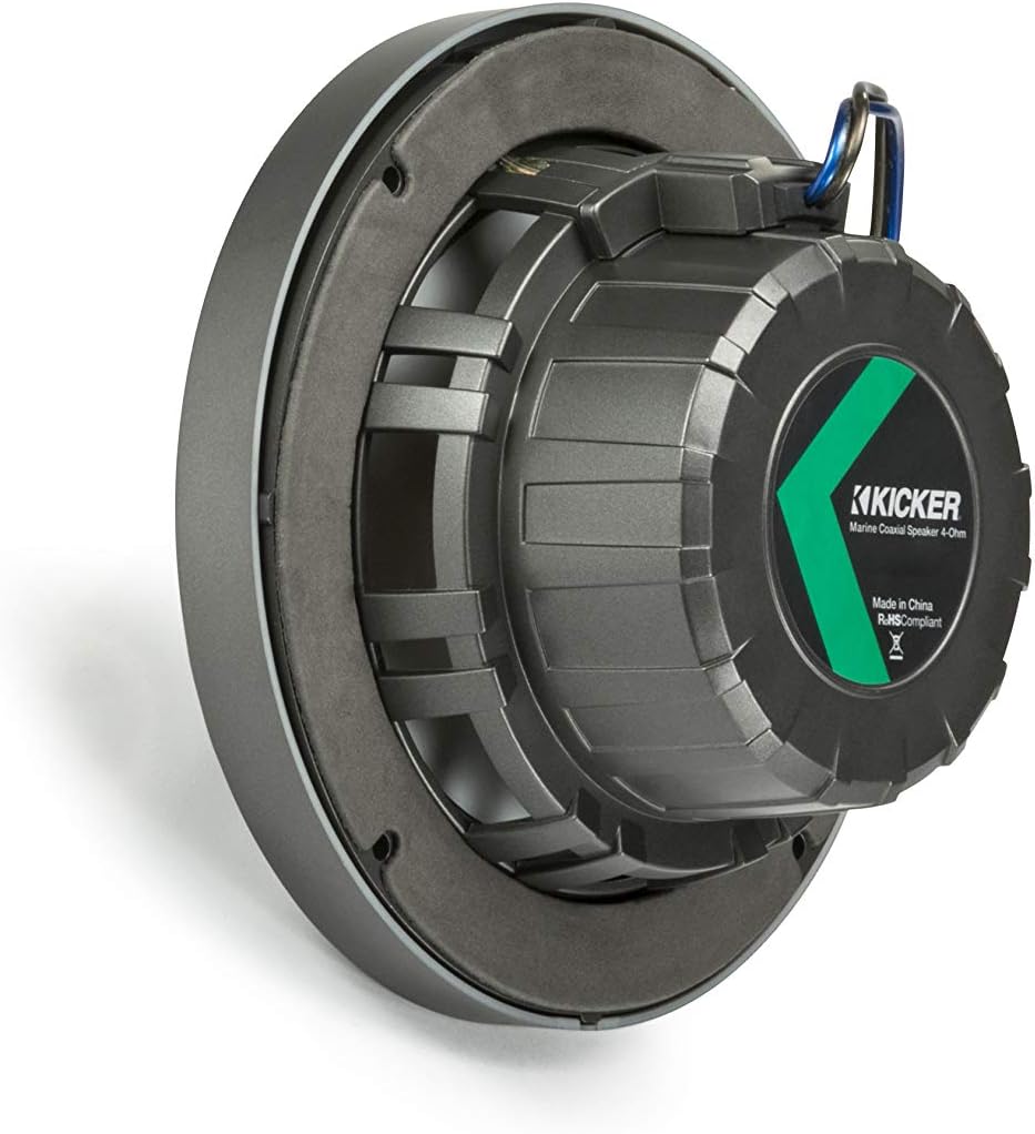 6.5" Charcoal Marine Speakers (Qty 2) 1 Pair G182672