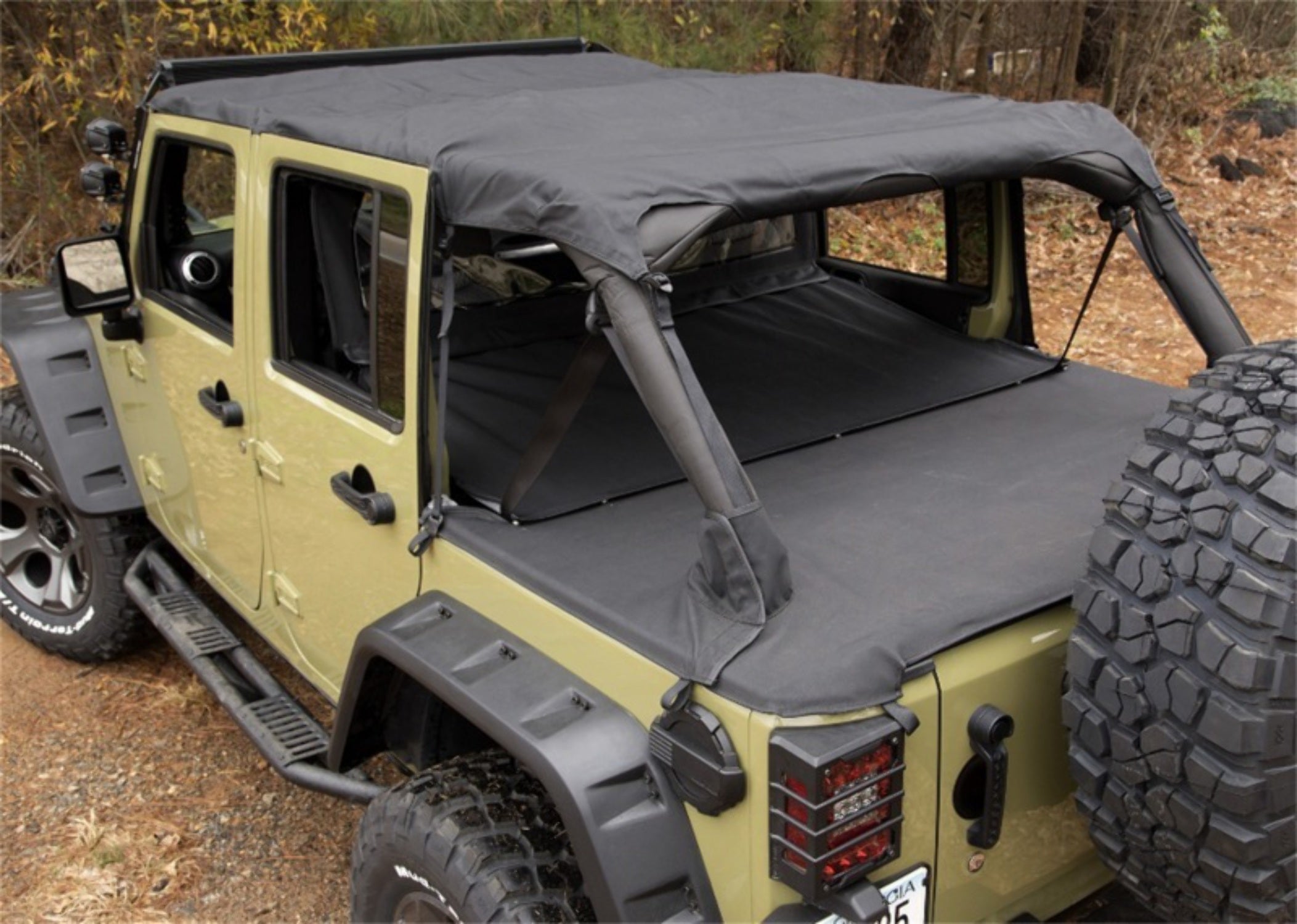 Black Diamond Jeep Wrangler JK 4 Door Pocket Island Topper C917