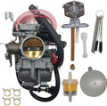 Carburetor with Fuel Valve Petcock Switch for Kawasaki BAYOU ATV KLF300, Pack of 2 S753