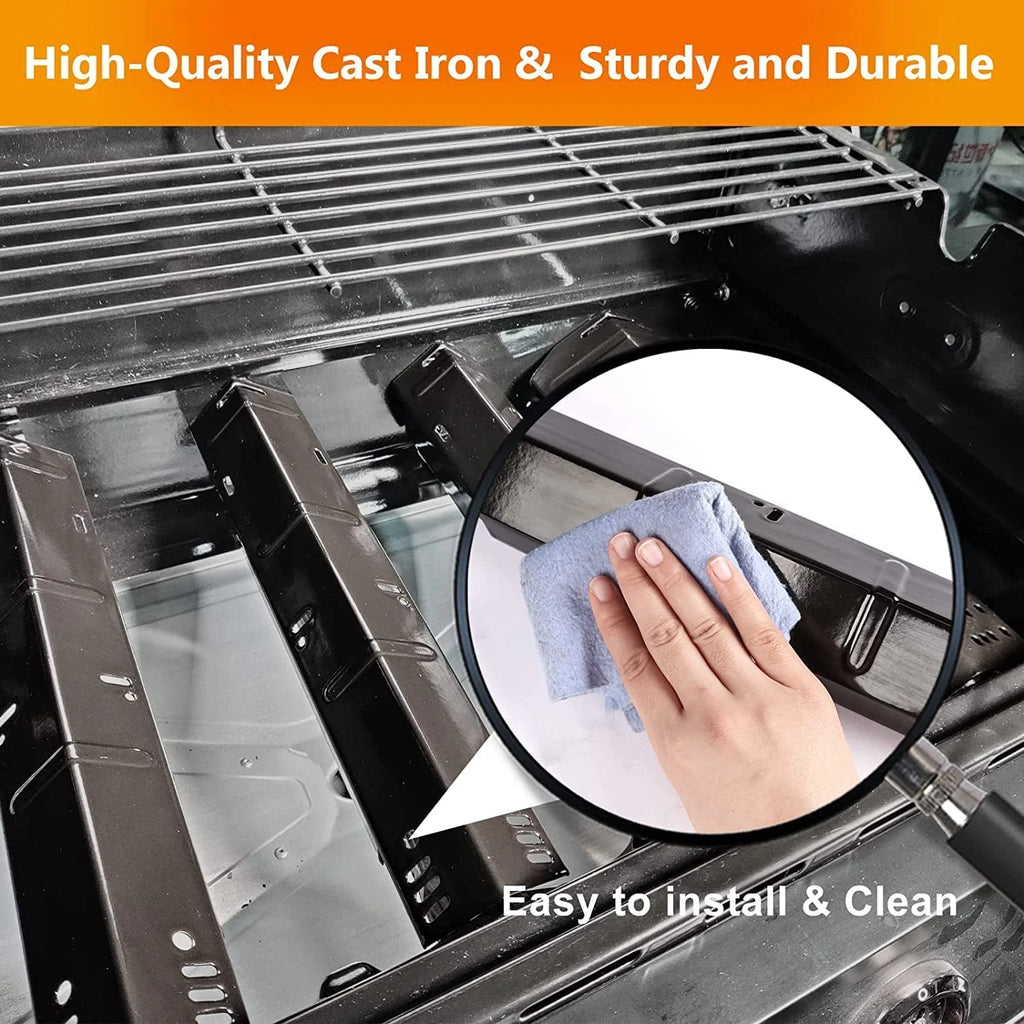 Stainless Steel Grill Burners and Porcelain Steel Heat Plates, 3 Pack I4537