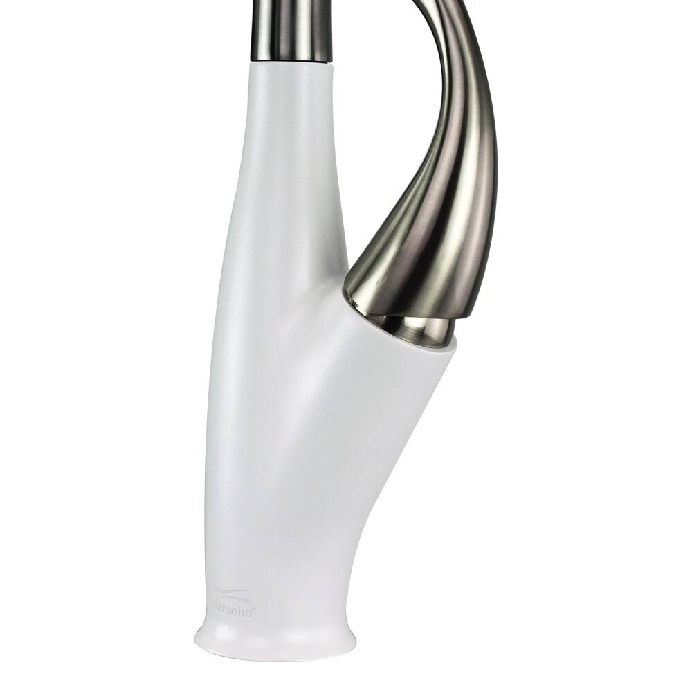 Luxe Stainless/Cafe Latte Pull-Down Kitchen Faucet Y9999