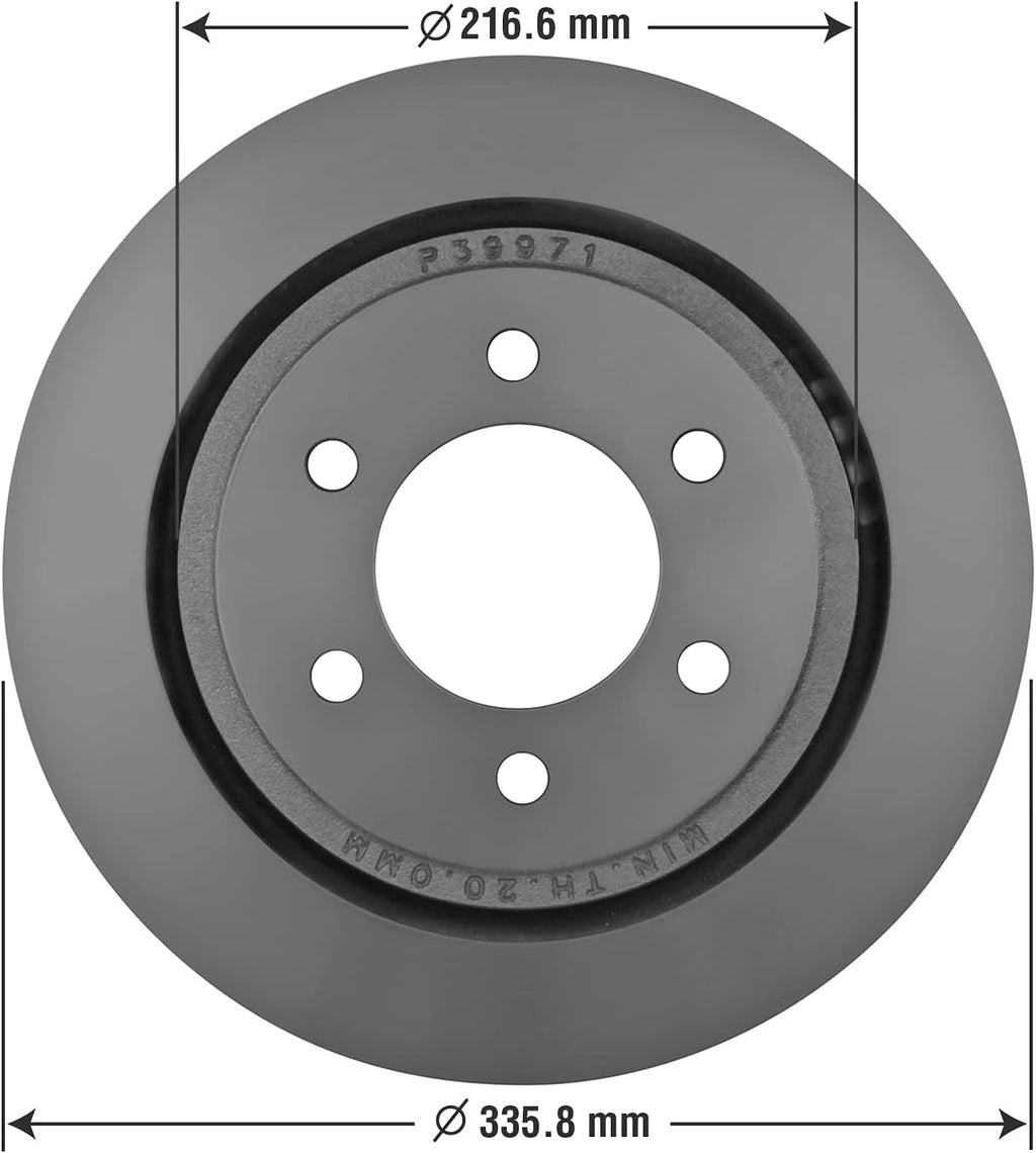 Rear Brake Rotor Pack of 2 E391