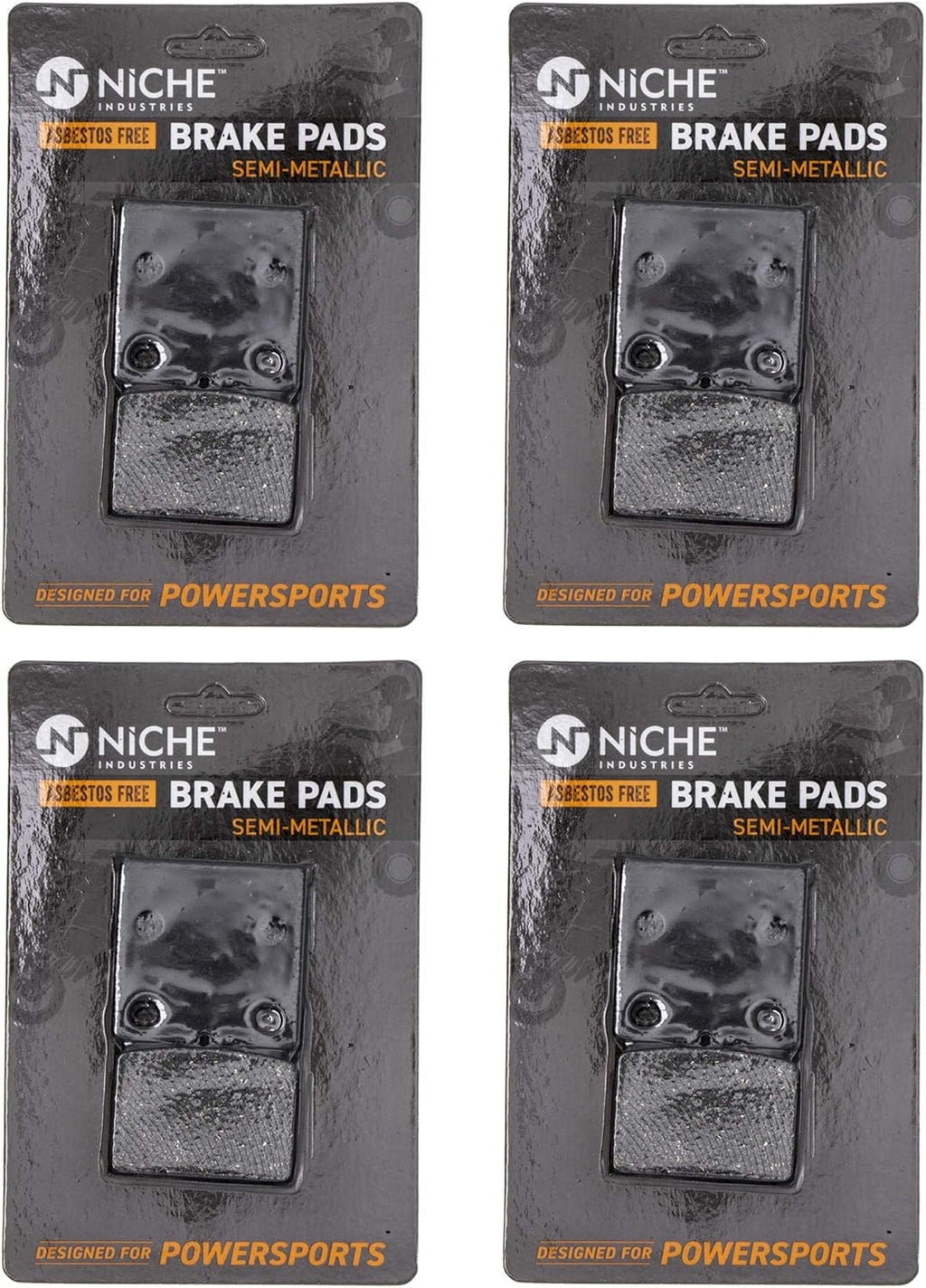Brake Pad Set Semi-Metallic 4 Pack G612727