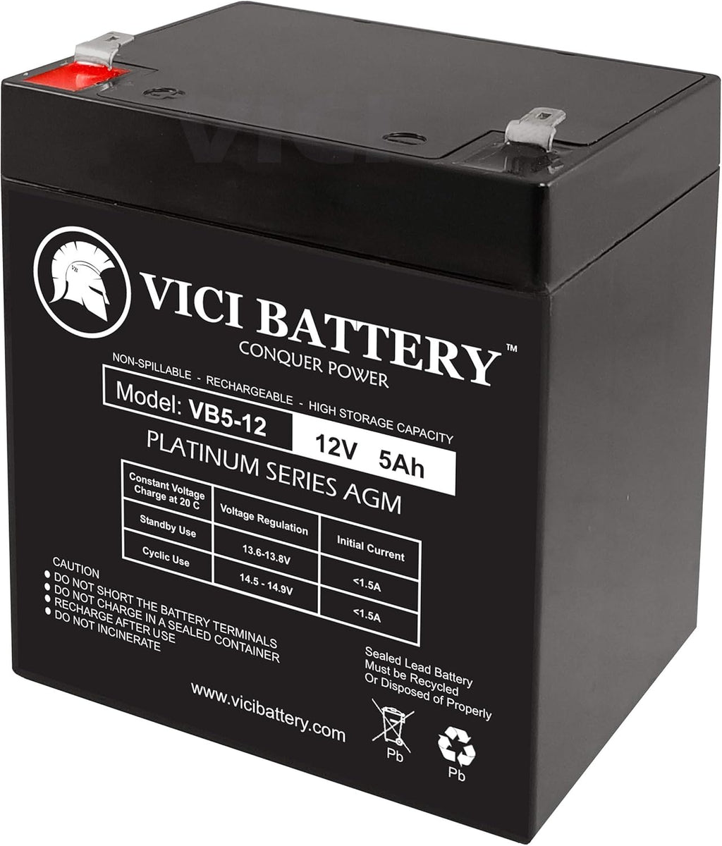 12V 5AH SLA Battery 3 Pack U847029