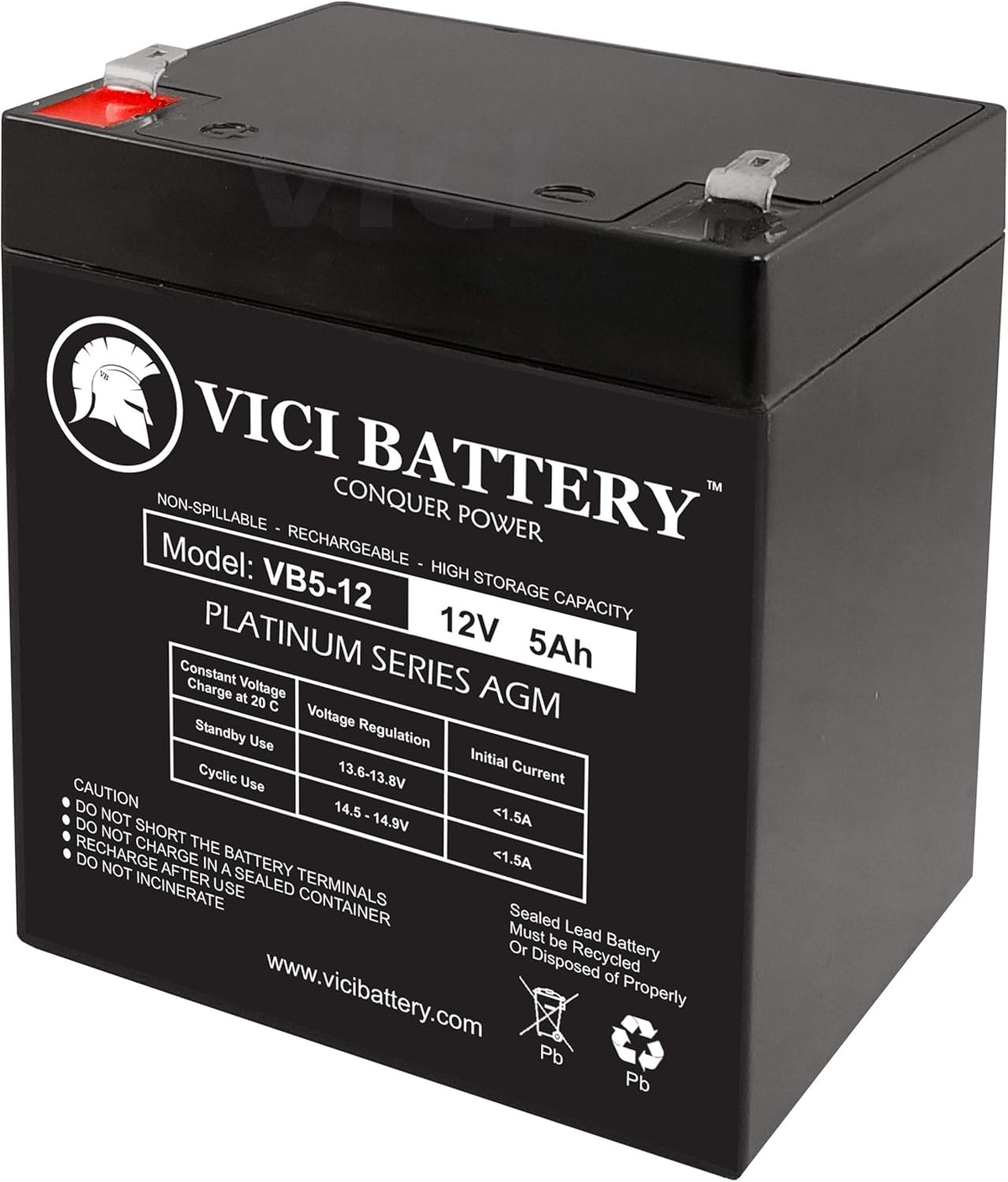 12V 5AH SLA Battery 3 Pack U847029