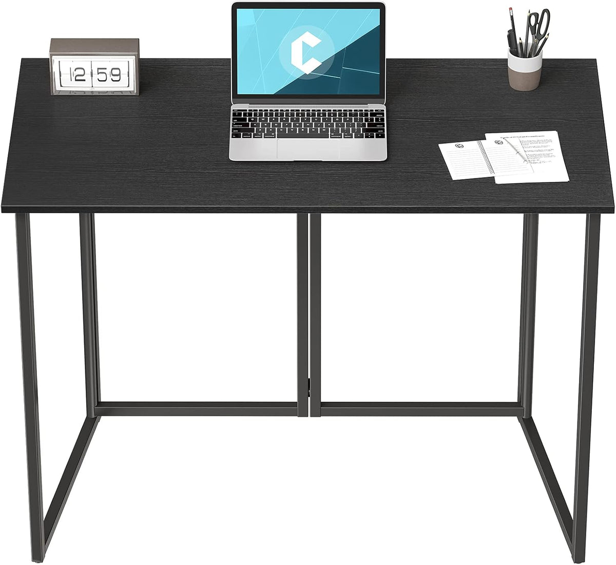 Black Folding Computer Desk Y8113