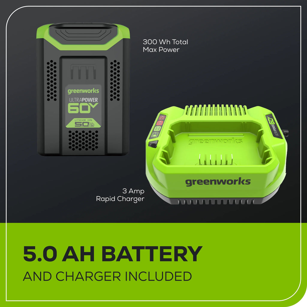 60V 21" Push Lawn Mower with 5.0 Ah Battery & Charger A719