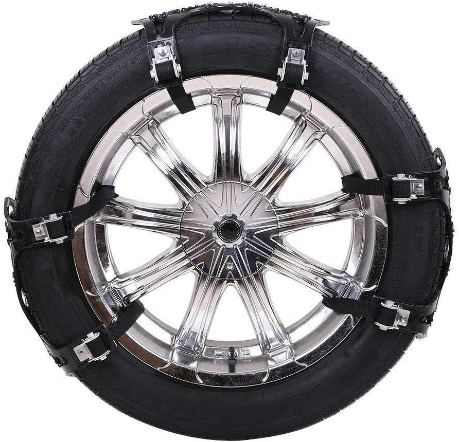 6pcs Universal Adjustable Emergency Traction Chains for 165-275mm Tires M63560
