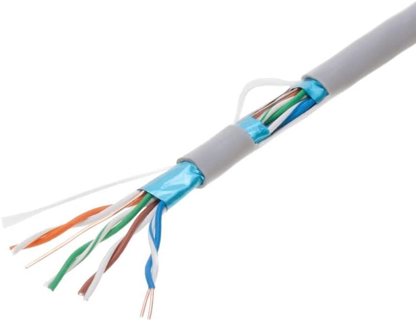 Cat5e Bulk Network Cable UTP Gray 24AWG Pack of 2 J316634