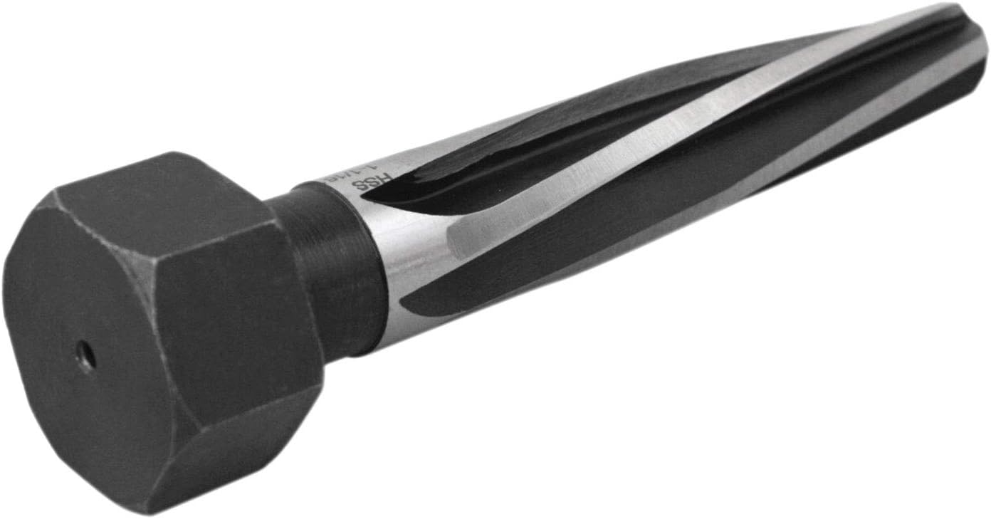 1-1/16'' by 5'' Flute Length Hex Shank H.S.S. Aligning Reamer, 7'' Oal, Spiral Flute, Pack of 2 E5854