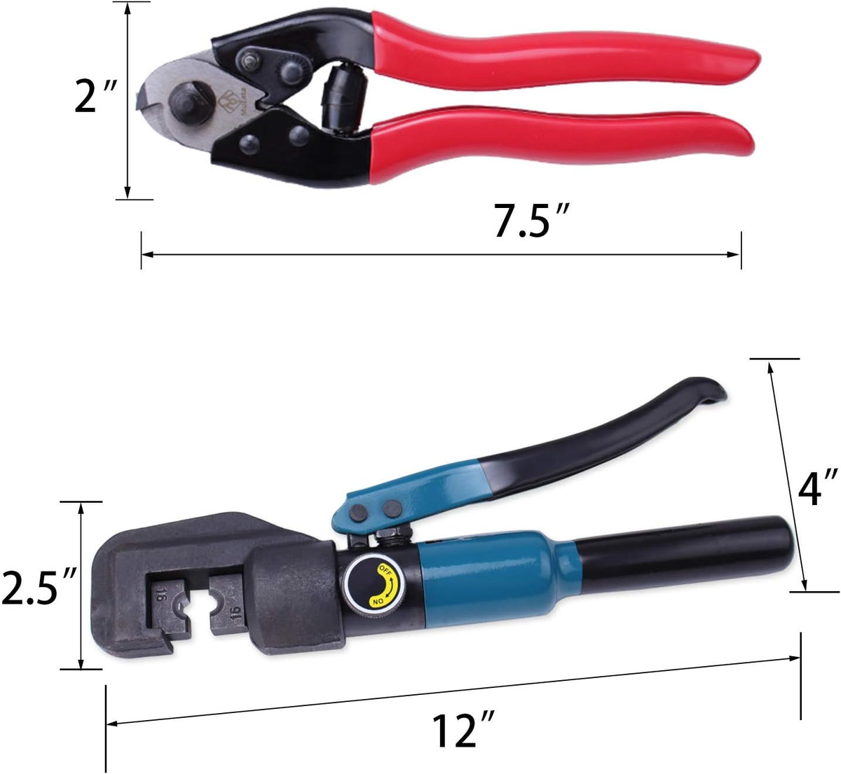 Hydraulic Wire Cable Crimping Tool with 9 Pairs Dies F4033
