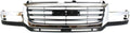 Chrome Shell Painted Black Insert Grille Assembly for 2007 GMC Sierra 2500 HD 3500 Classic O5165