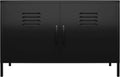 White 2 Door Metal Locker Accent Cabinet E962513