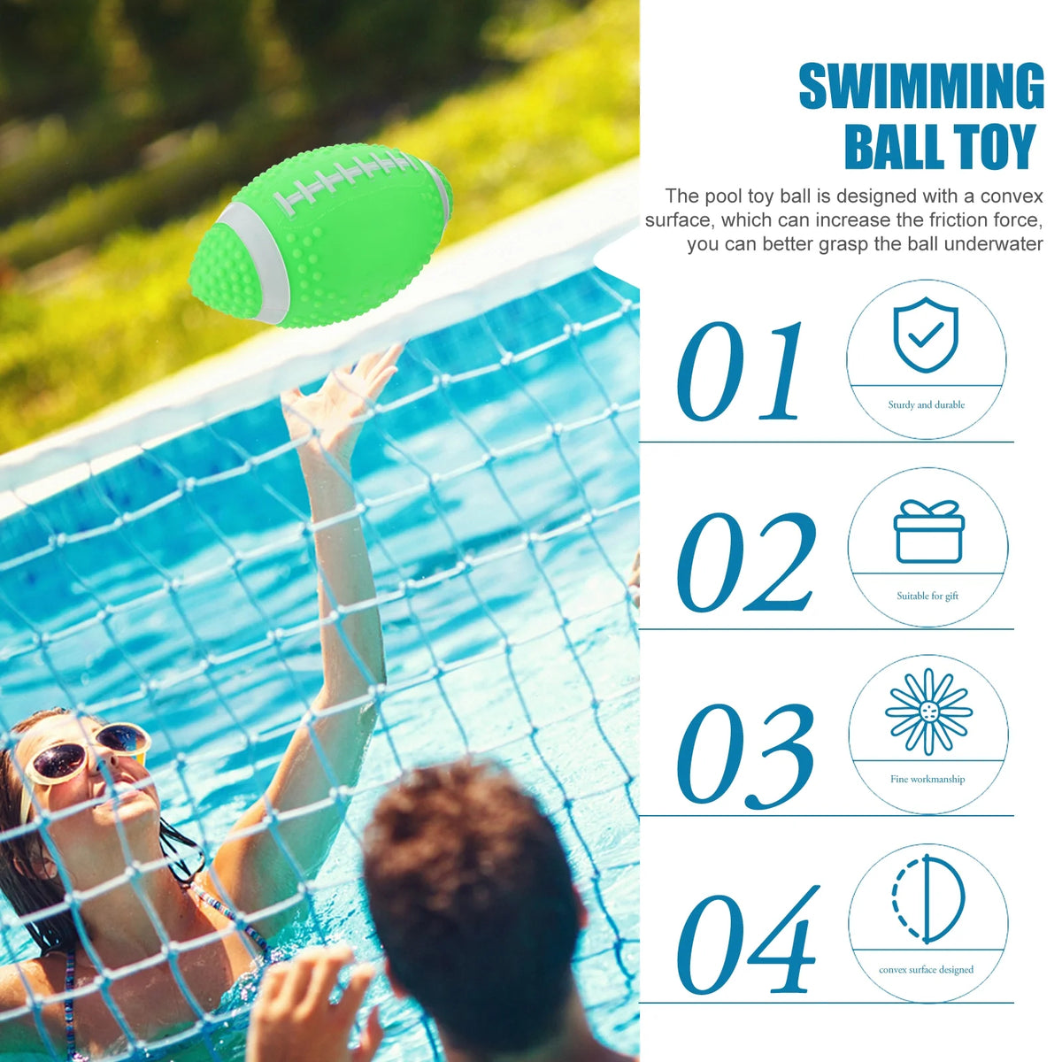 Pool Ball Rugby Underwater Swimming Toy K74714