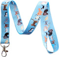 Cat Parade Lanyard Key Chain Id Badge Holder E333