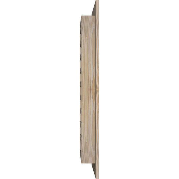 Unfinished Pine Vertical Gable Vent J232533