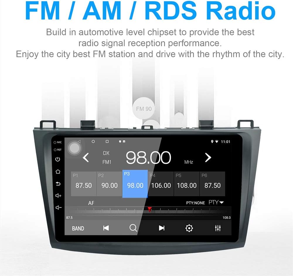 9 inch Capacitive Touch Screen Car Stereo with Bluetooth for Mazda 3 2010 2011 2012 2013 U883420