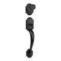Venetian Bronze Single Cylinder Exterior Door Handleset J116