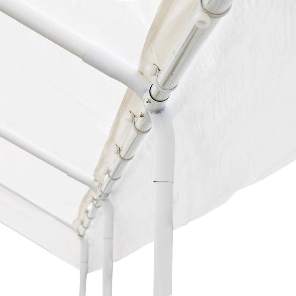 Heavy Duty Outdoor Canopy Carport Tent 10 x 20 ft White O415192