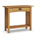 Solid Wood Console Table Charcoal U900125
