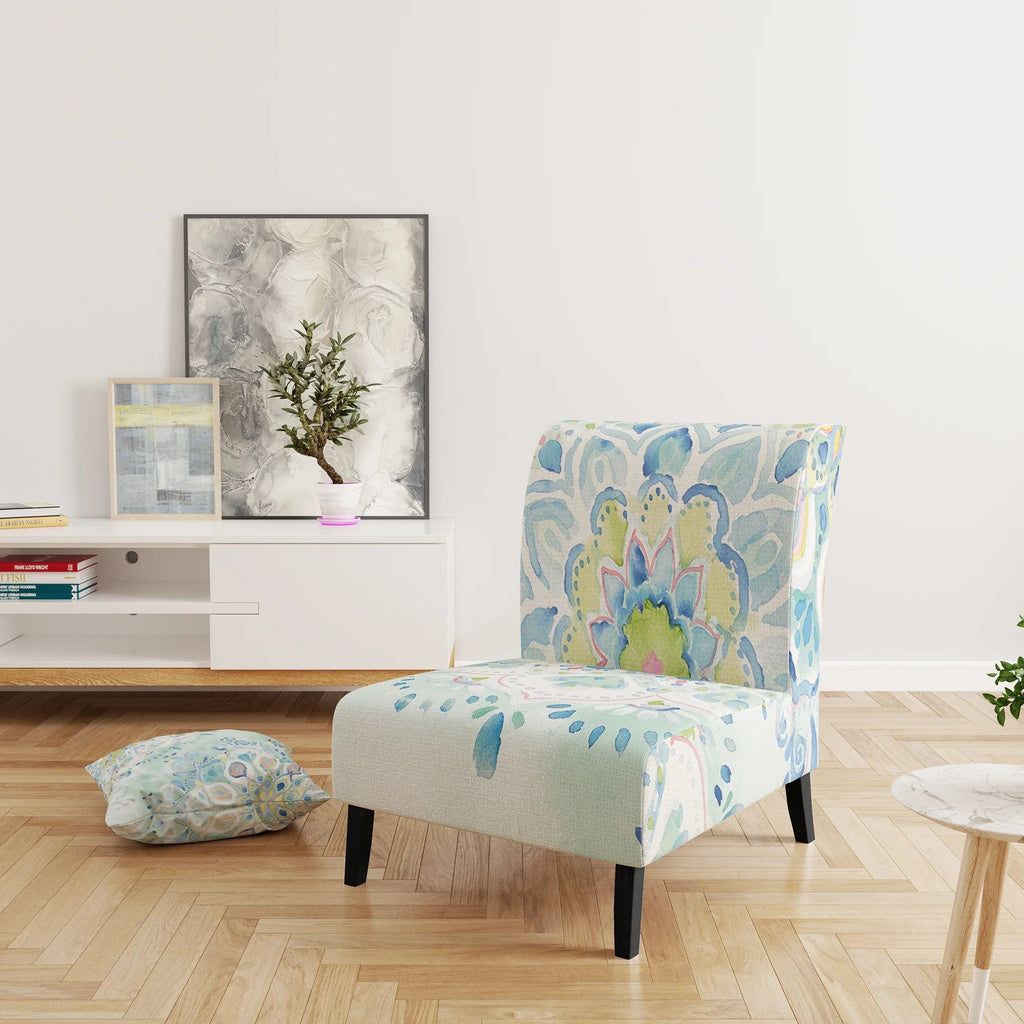 Upholstered Floral Accent Chair H2987
