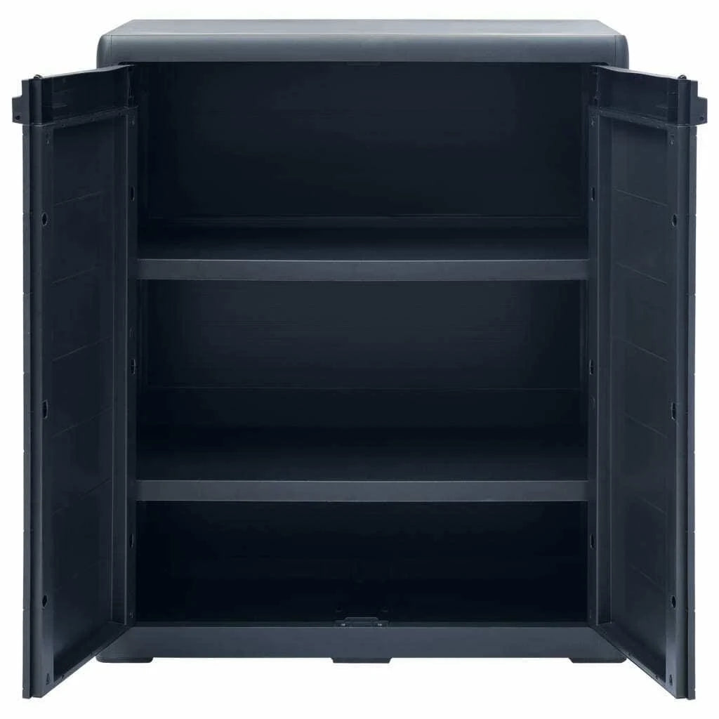 Black Plastic Garden Storage Cabinet Z708