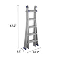 22 foot Reach Height Aluminum Multi-Position Ladder, 300 lb. Load Capacity Type IA Duty Rating X553