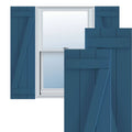 16 1/8x22W x 41x22H PVC Three Board Joined Board-n-Batten Shutters W796763