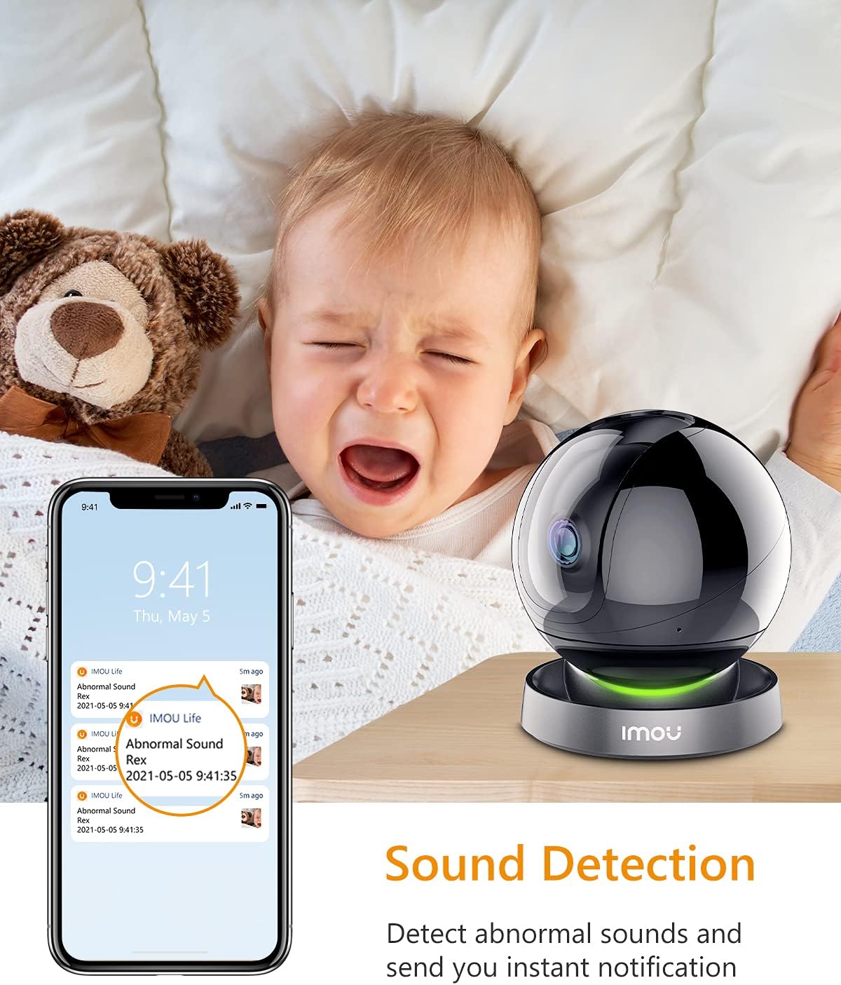 4MP Indoor Pan/Tilt WiFi Camera with Night Vision N900