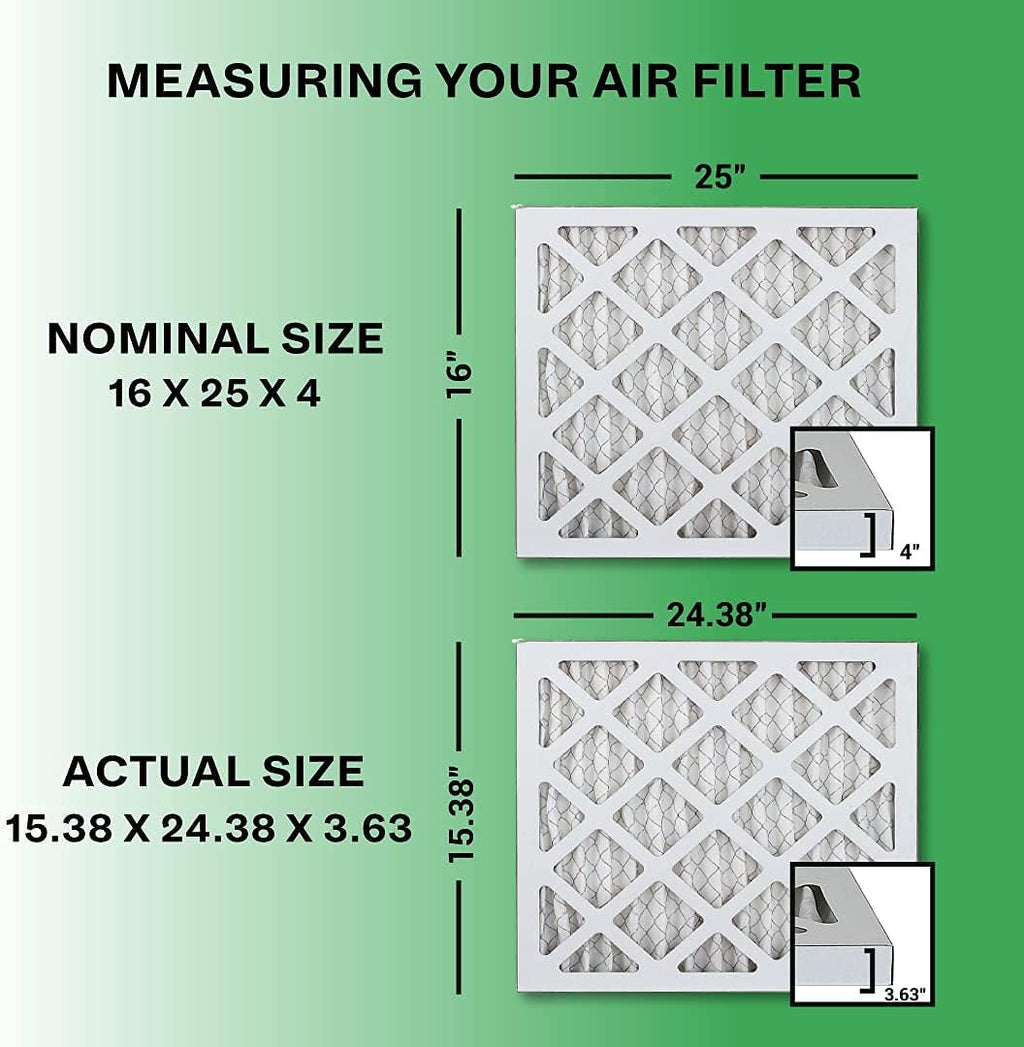 16x25x4 MERV 11 Pleated Air Filter (2-Pack) L122