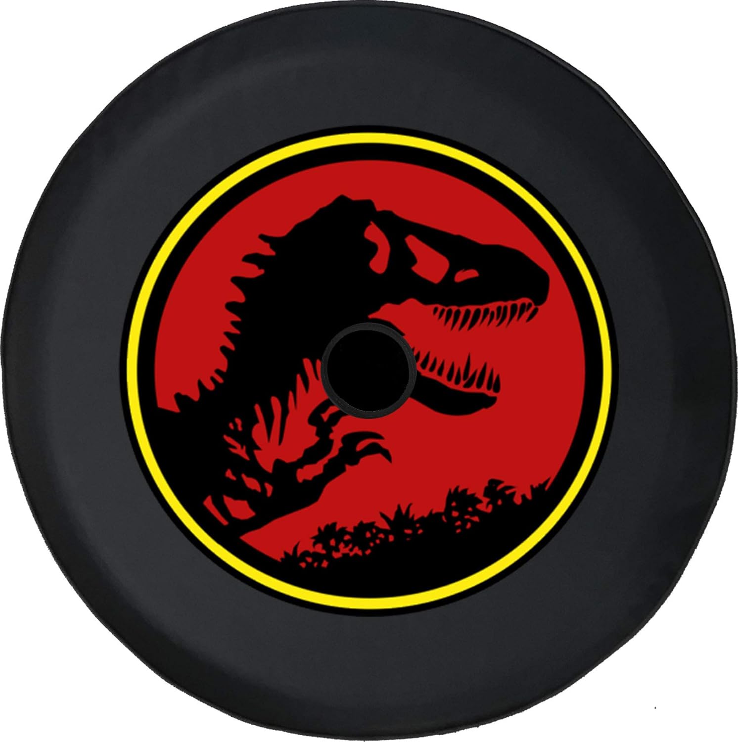 Black 33 Inch Tire Cover with Backup Camera Hole Pack of 2 L7392