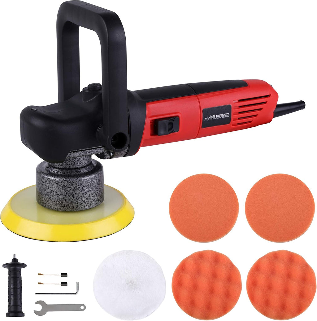 6-Inch Dual Action Random Orbital Polisher with Two Detachable Handles L30114