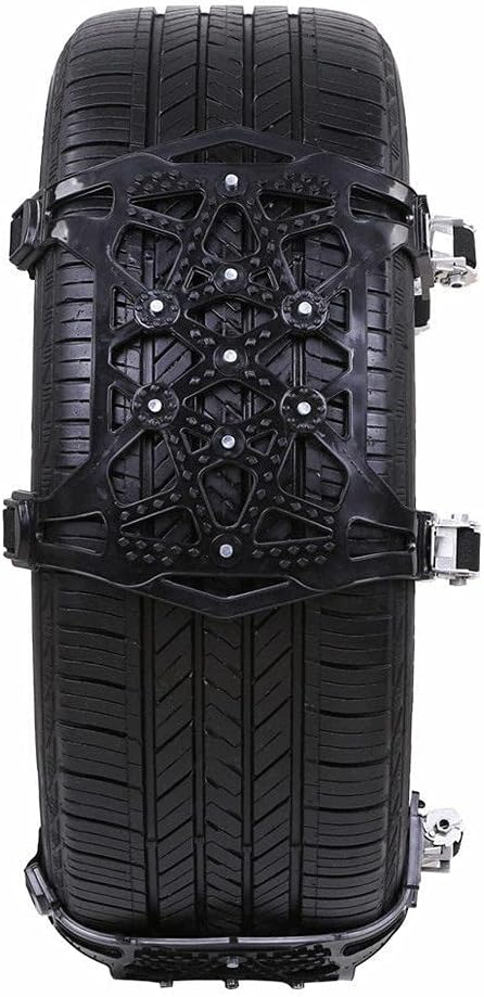 6pcs Universal Adjustable Emergency Traction Chains for 165-275mm Tires M63560