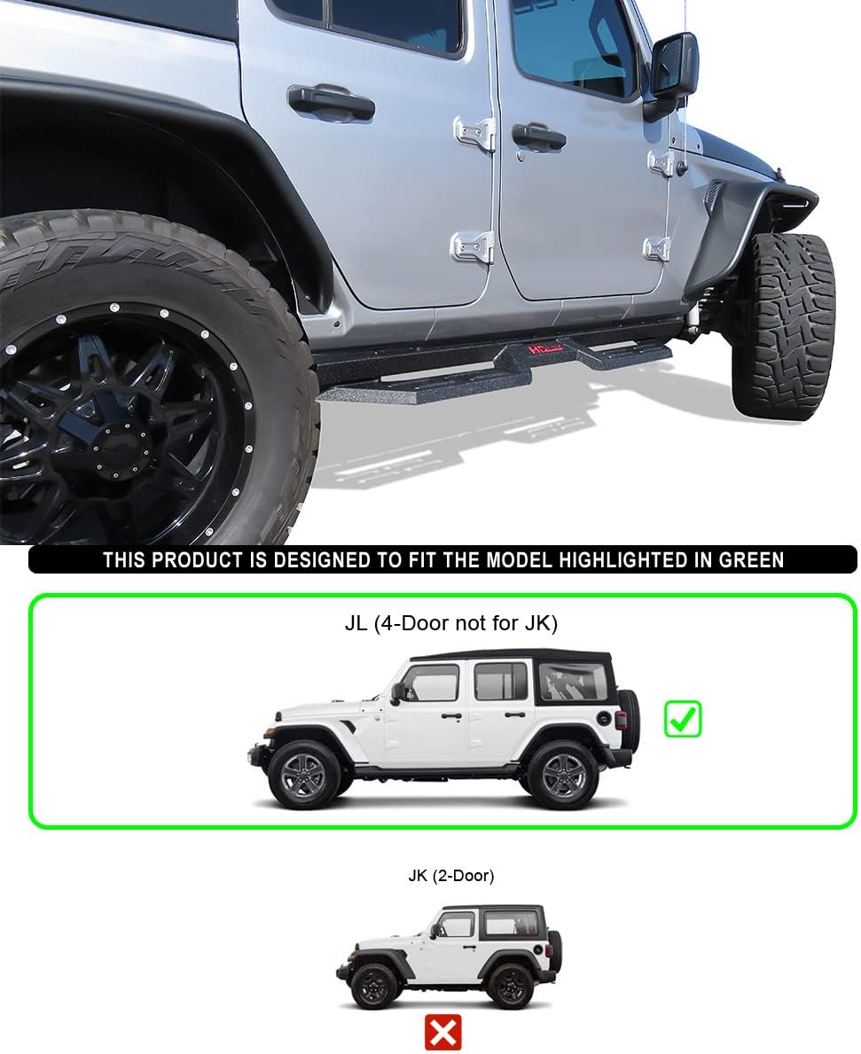 Steel Construction Drop Down Style Running Boards B562