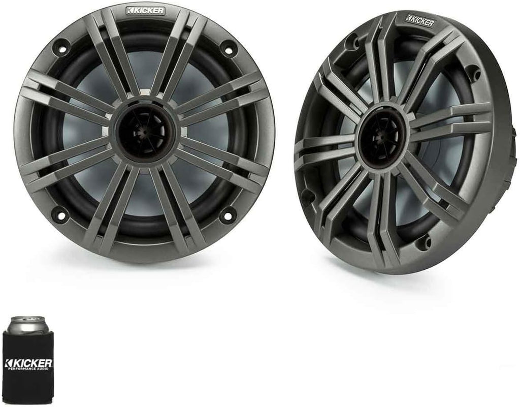 6.5" Charcoal Marine Speakers (Qty 2) 1 Pair G182672