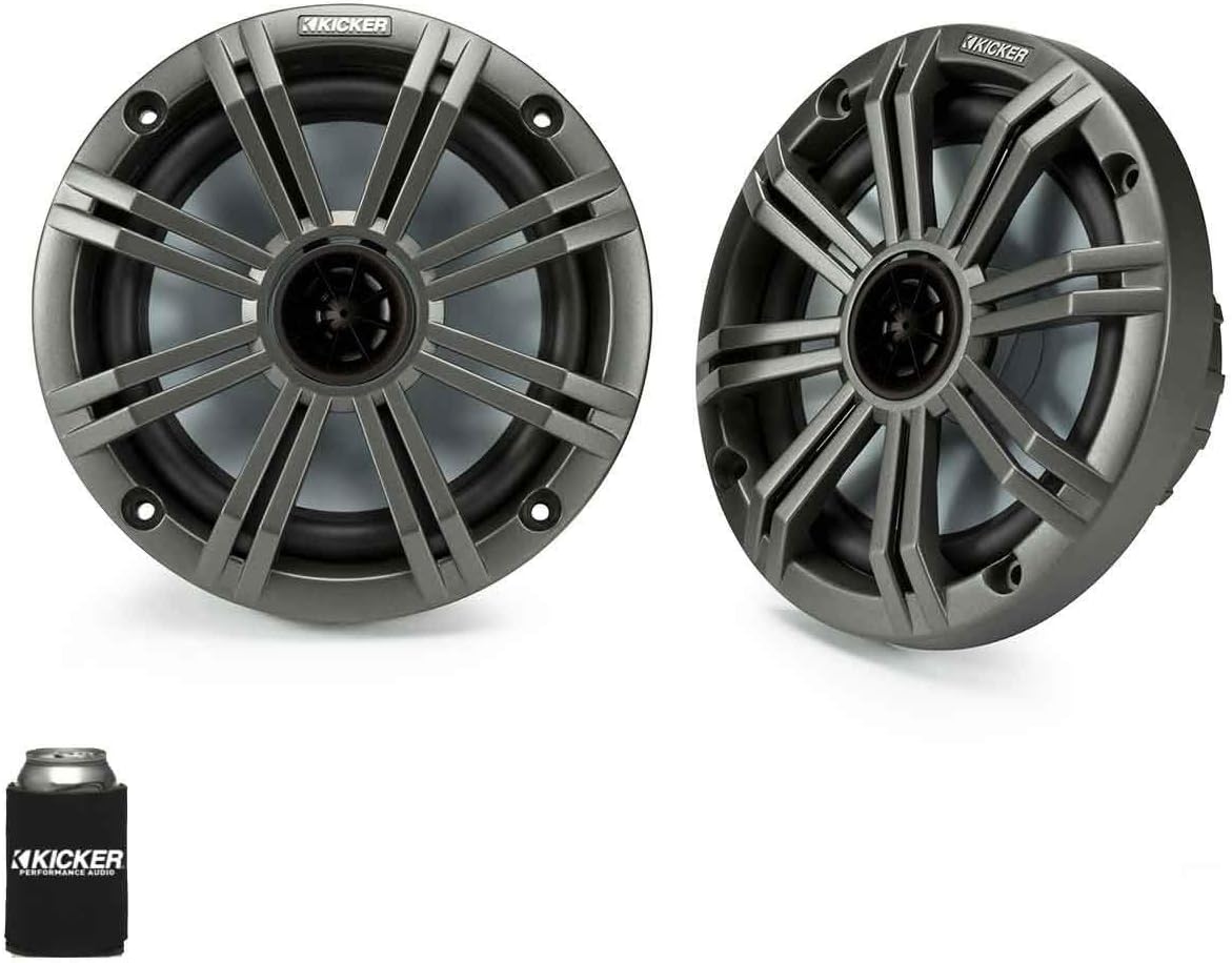 6.5" Charcoal Marine Speakers (Qty 2) 1 Pair G182672