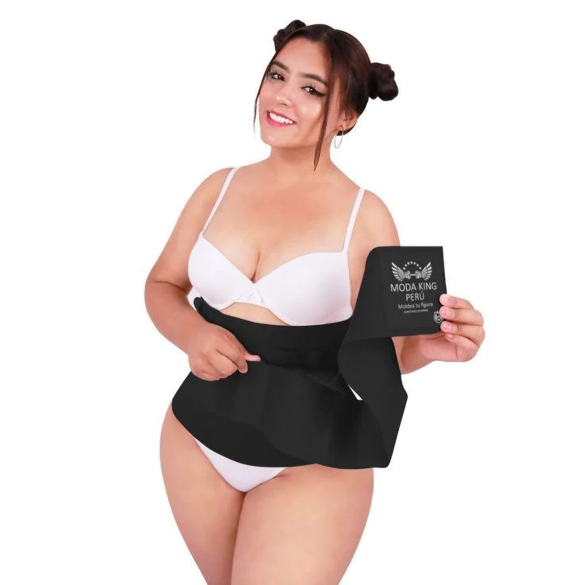 Black Compression Waist Trainer Wrap S472