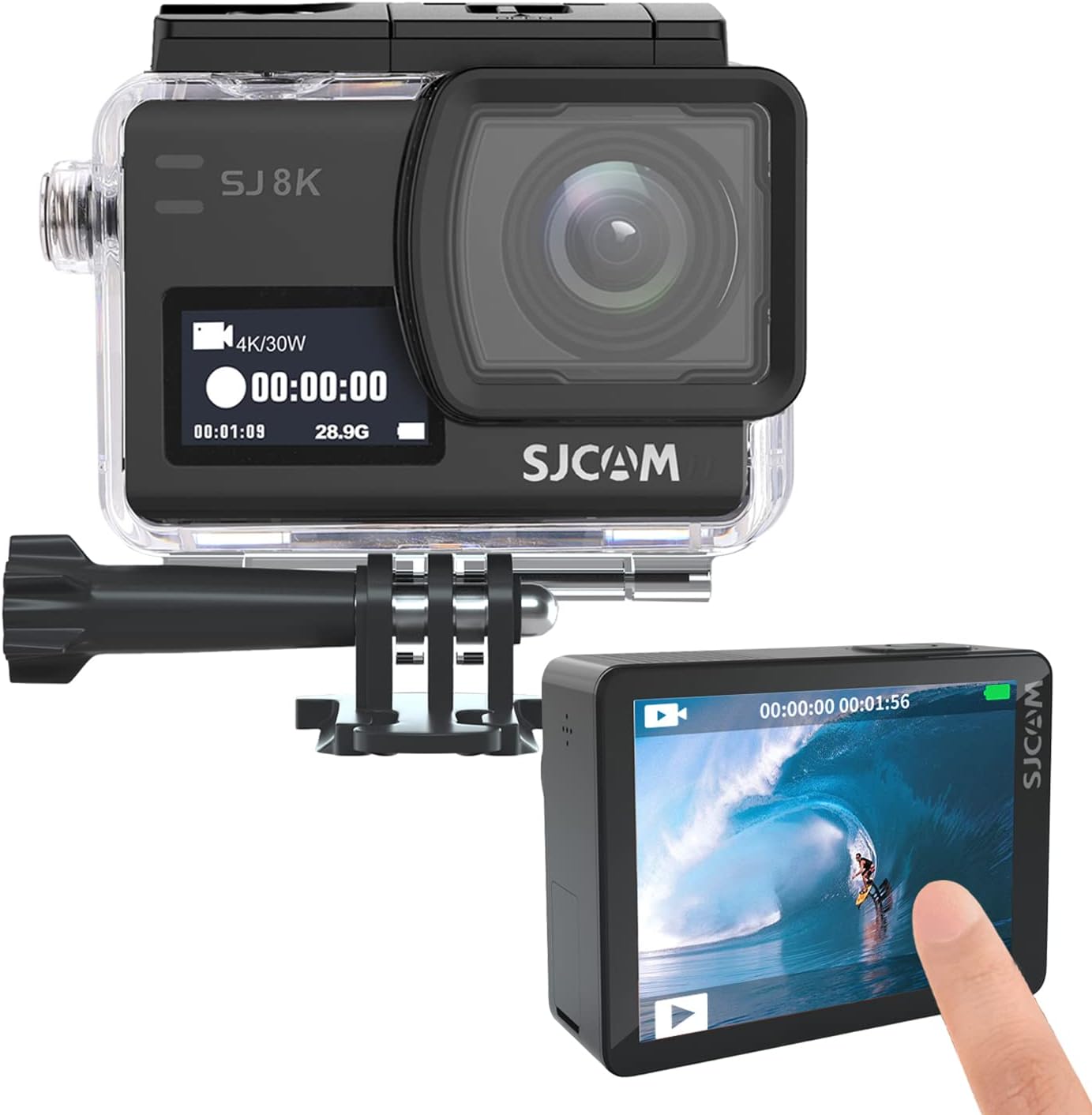 4K30FPS Action Camera with Case Pack of 2 X1635