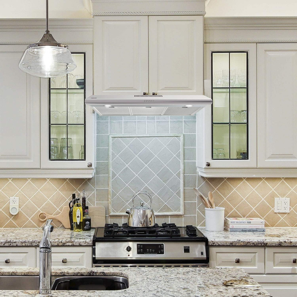 36 Inch Ducted/Ductless Under Cabinet Range Hood with LED Light X50852